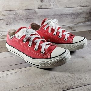 Red Converse Low Top Sneakers